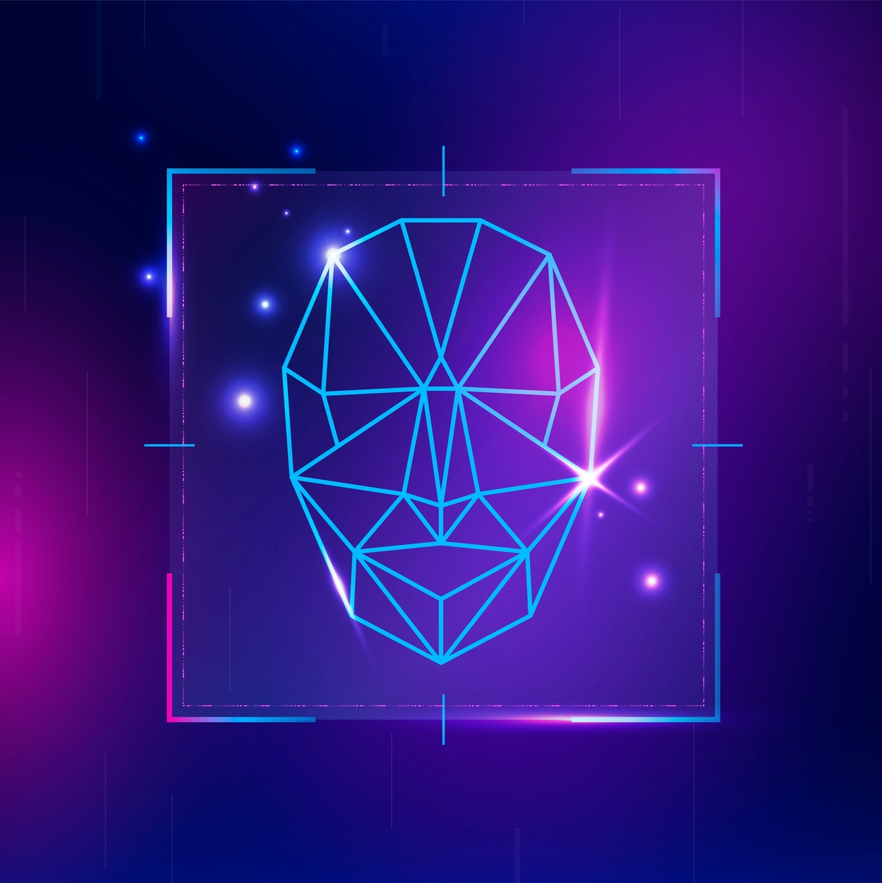 Visual biométrica de reconocimiento facial